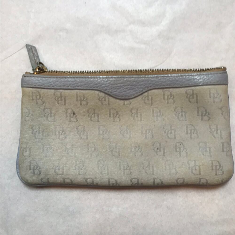 Dooney & Bourke Tan Logo Designed Wristlet